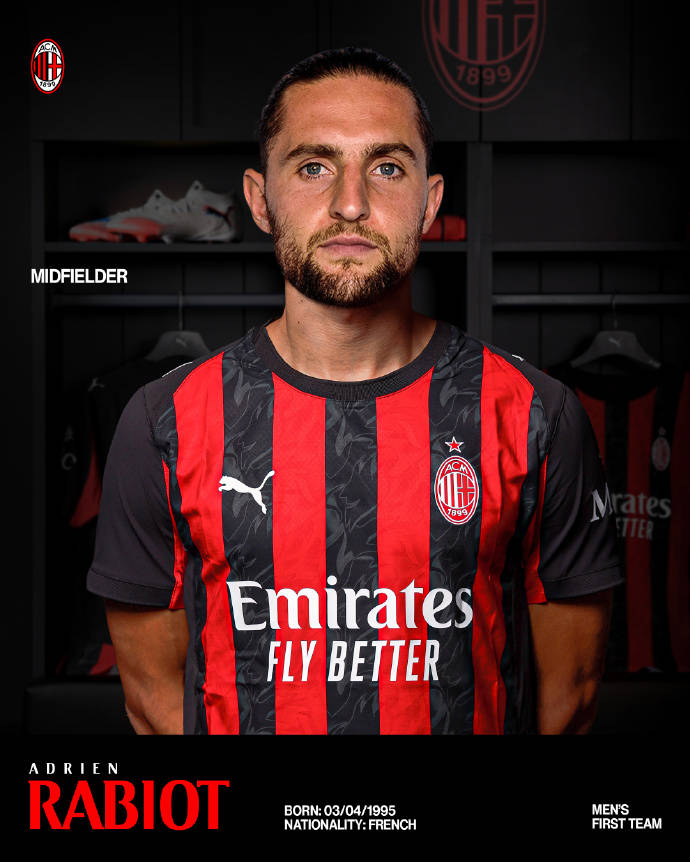 重返意甲！AC米兰官宣拉比奥加盟 与阿莱格里再度合作